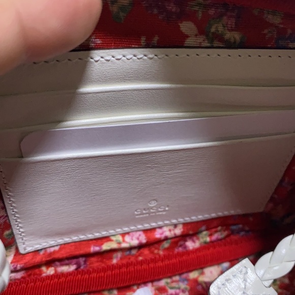 WHITE GG MINI QUILTED LEATHER CROSSBODY - Picture 3 of 9